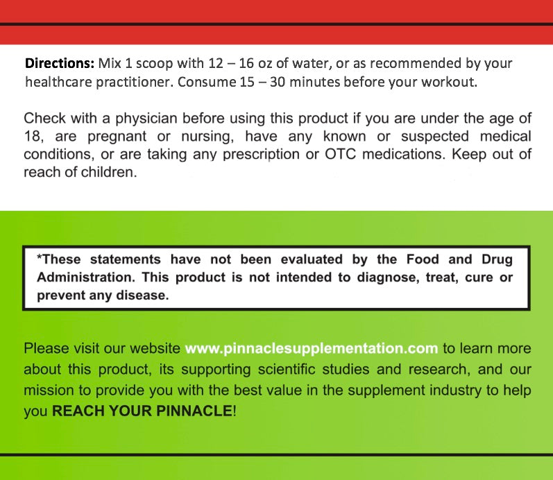 The Pinnacle Pre-Workout